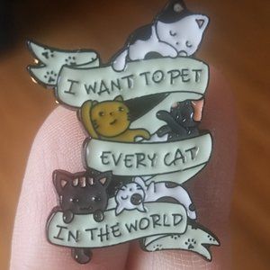 *2 for $13* I Want To Pet Every Kitty Cat Pin